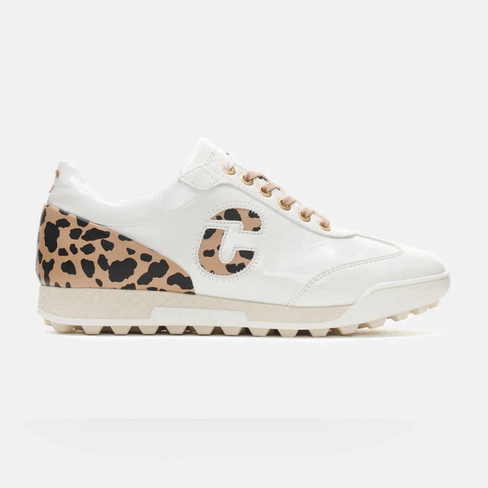 Duca Del Cosma King Cheetah Golf Shoe, white/leopard, 39, NWT